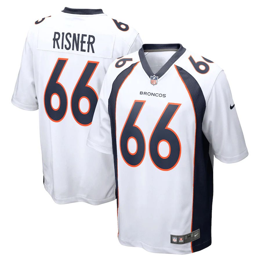 Men Denver Broncos 66 Dalton Risner Nike White Game NFL Jersey